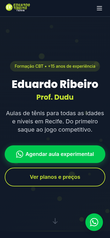 Site Eduardo Ribeiro - Mobile